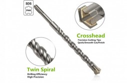 SDS-Max Shank Hammer Drill Bit with Slot tip & Cross Tip
