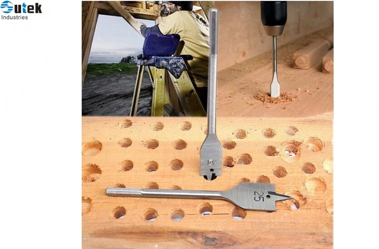Industrial Spade Paddle Flat Wood Boring Drill Bit